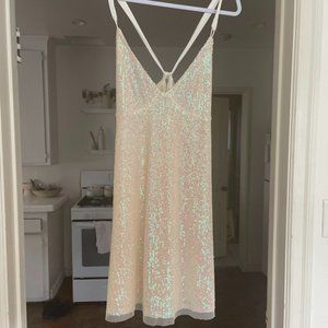 Free People Pearl sequin mini dress